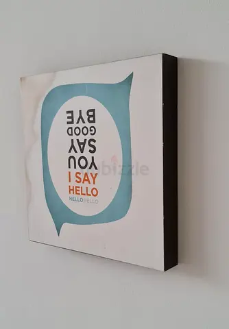 Wall Board Frame Picture - I Say Hello (30.5 x 30.5 cm.)