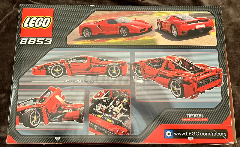 EXCLUSIVE RARE: Lego Technic ENZO FERRARI 1:10, 8653. Never build, factory sealed.63227280747138114
