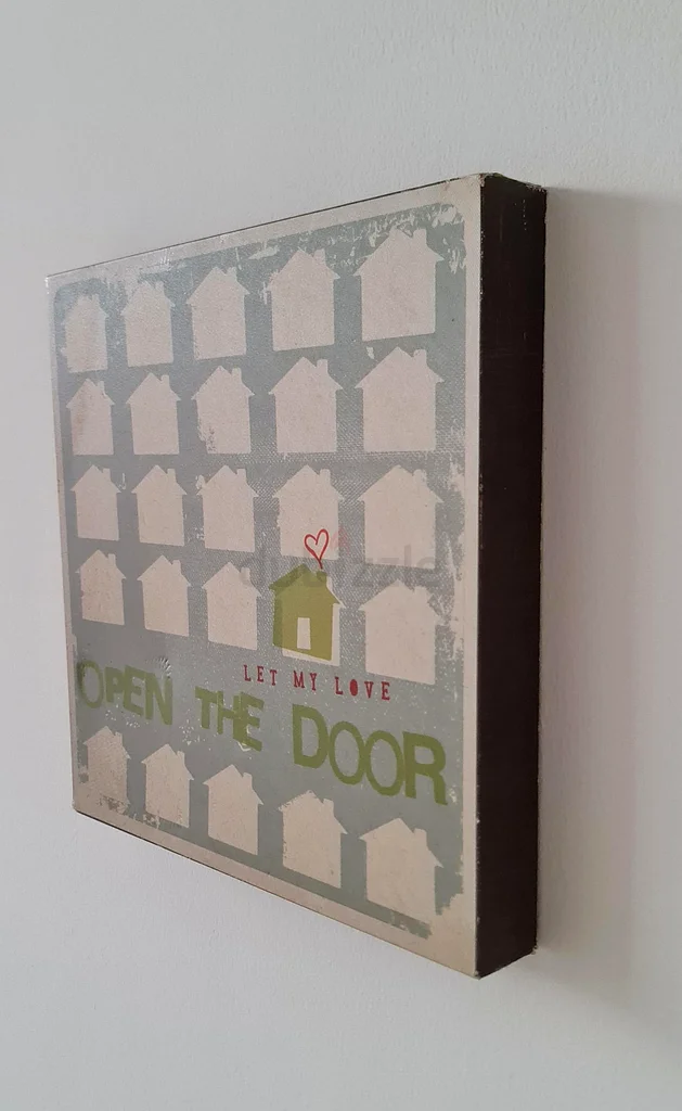 Wall Board Frame Picture - Open The Door (30.5 x 30.5 cm.)63227809042689114