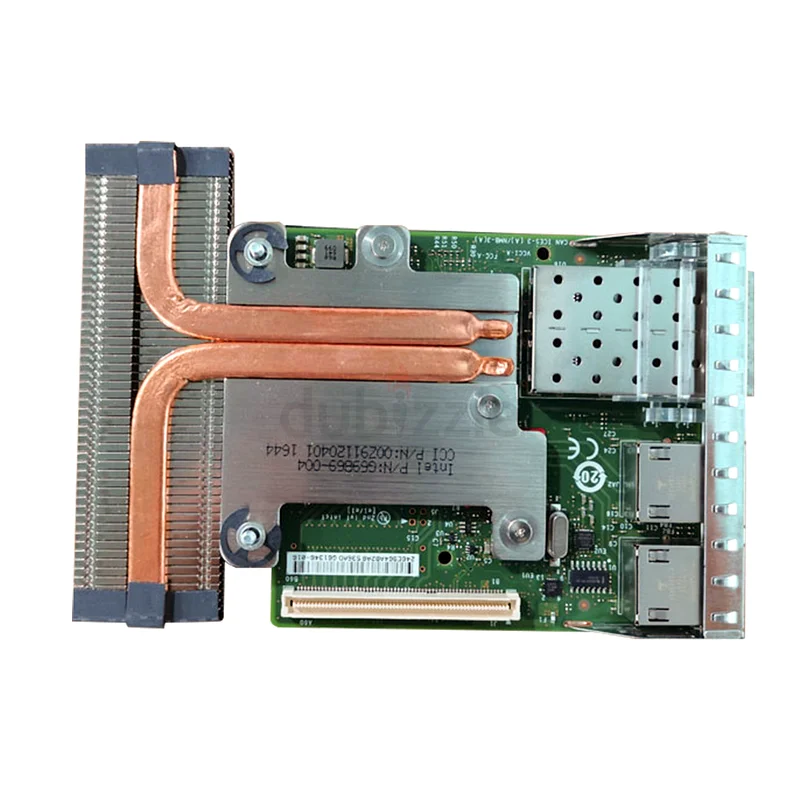 بطاقة ابنة 10GBE SFP+ و1GBE RJ45 من Dell، طراز X520/I350، لموديلات PowerEdge R740 وR740XD وR640 وR730 وR730XD وR63063265095850627111