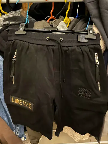 Stylish Black Loewe Shorts - Perfect for Casual Wear!SIZE-M