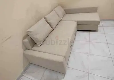 IKEA L Shape Sofa cum bed with big storage in L , you can fix the L left and right