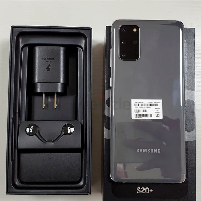 غالاكسي - S20 بلس 5G، 128 جيجابايت، 12 جيجابايت (مع كابل وشاحن)632645906721291116