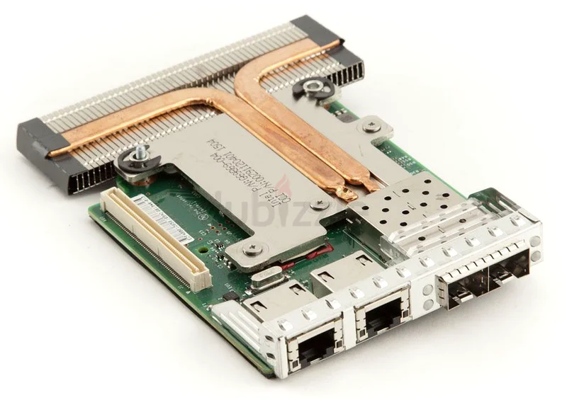 بطاقة ابنة 10GBE SFP+ و1GBE RJ45 من Dell، طراز X520/I350، لموديلات PowerEdge R740 وR740XD وR640 وR730 وR730XD وR63063265095850627112