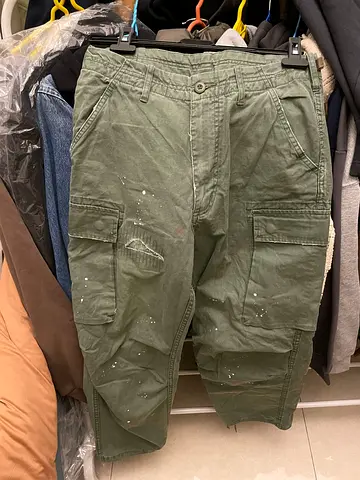 Stylish Olive Green Cargo Pants - Trendy and Comfortable!Size-30