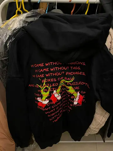 Unleash Your Holiday Spirit with This Grinch Hoodie!SIZE-M