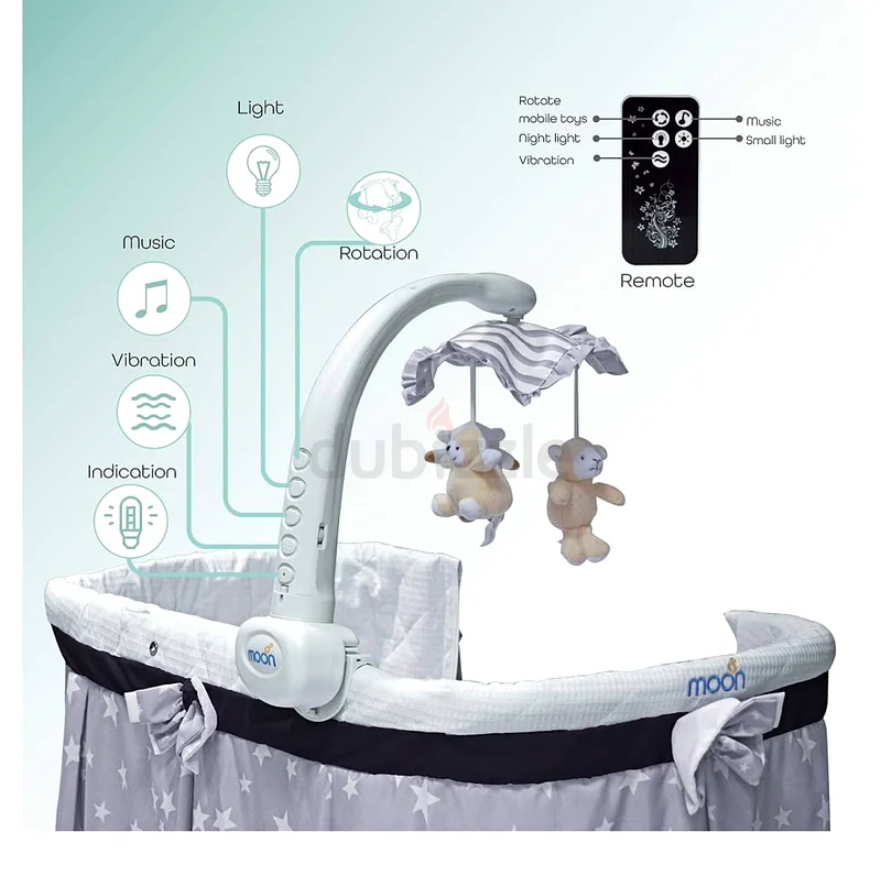 Moon 4 In 1 Convertible Cradle Crib Box pc63204862659329111
