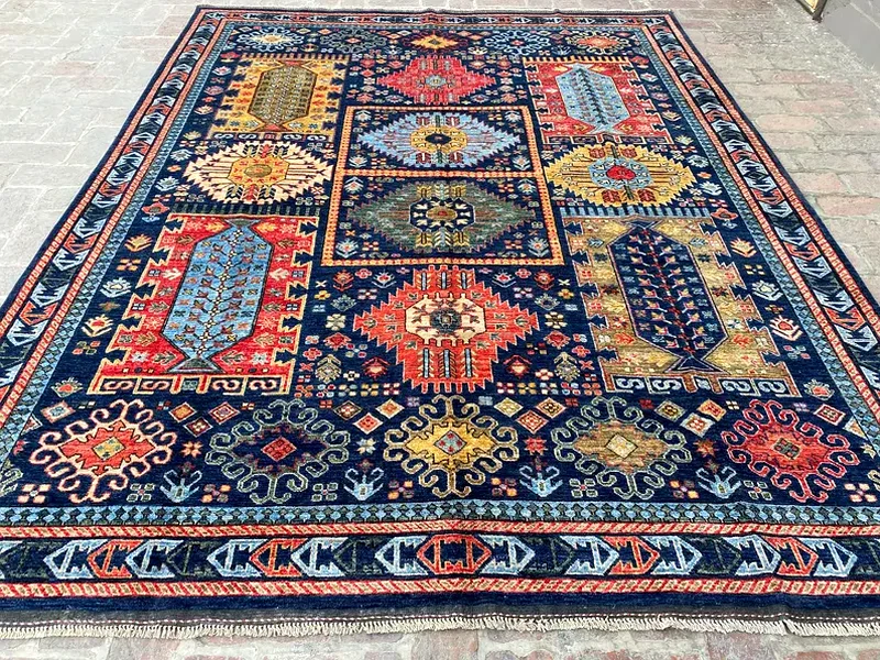 240 x 295 cm | new Handknotted Waziri Afghan Carpet Finest Quality63184228428161112