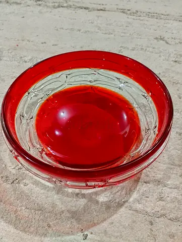 Crystal glass decorative plate