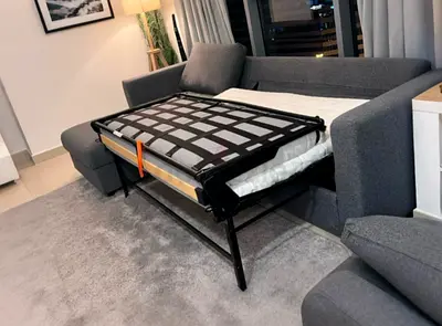 IKEA Vimle L shape sofa bed dark grey