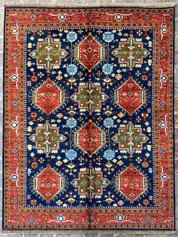 153 x 200 cm | New Handknotted Serapi Bijaar Carpet Fine Quality