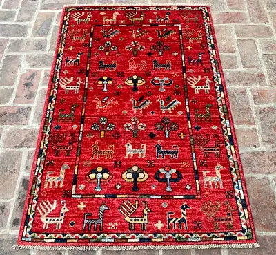 Premium Wool Carpet | 103 x 157 cm | new Handknotted Buzak Aryana Carpet