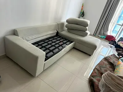 IKEA Vimle L shape wide arm L shape sofa bed and mattress