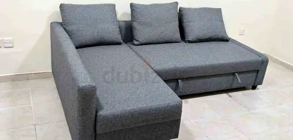 IKEA L Shape Sofa cum bed with big storage in L , you can fix the L left and right