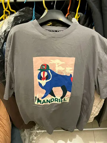 Trendy Mandrill Graphic The North Face T-Shirt - Perfect for Casual Wear!Size-M