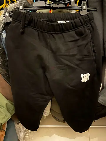 Stylish Undefeated Black Sweatpants for Ultimate Comfort！Size-S
