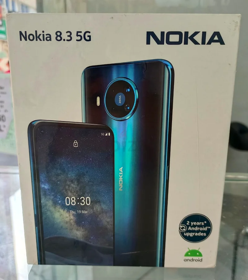 واتس نوكيا 8.3 5G بذاكرة 8 جيجابايت و128 جيجابايت، جديد بالكامل مع العلبة، متوفر بسعر جيد جدًا632148990688011113
