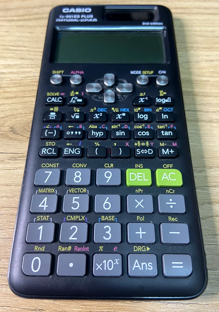 آلة حاسبة كاسيو fx-991 ES PLUS، الإصدار الثاني63261818809731111