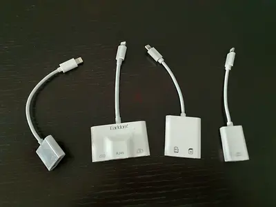 Lightning cable adapters