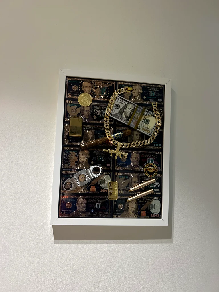 Black Dollar white Frame art62930641674243112