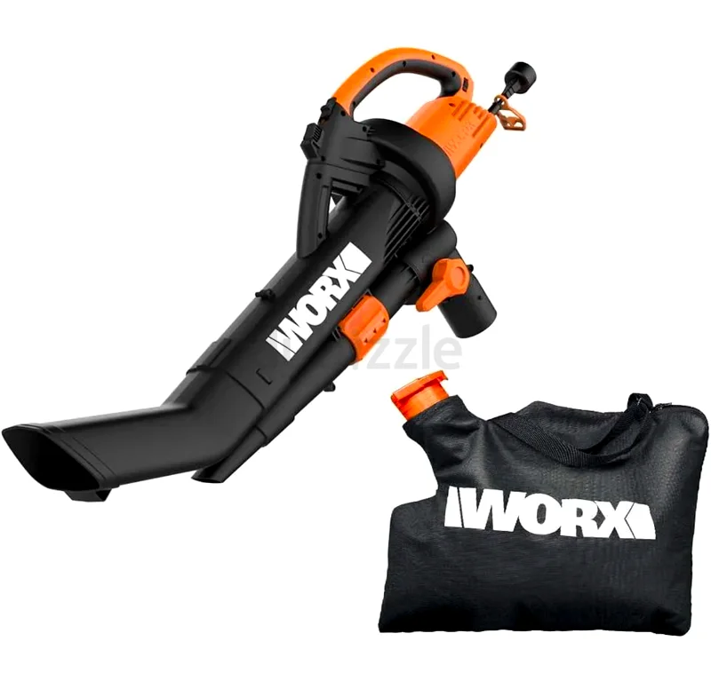Worx WG509 TriVac 12 Amp 3-in-1 Electric Blower/Mulcher/Vacuum with Mu63252949419779118