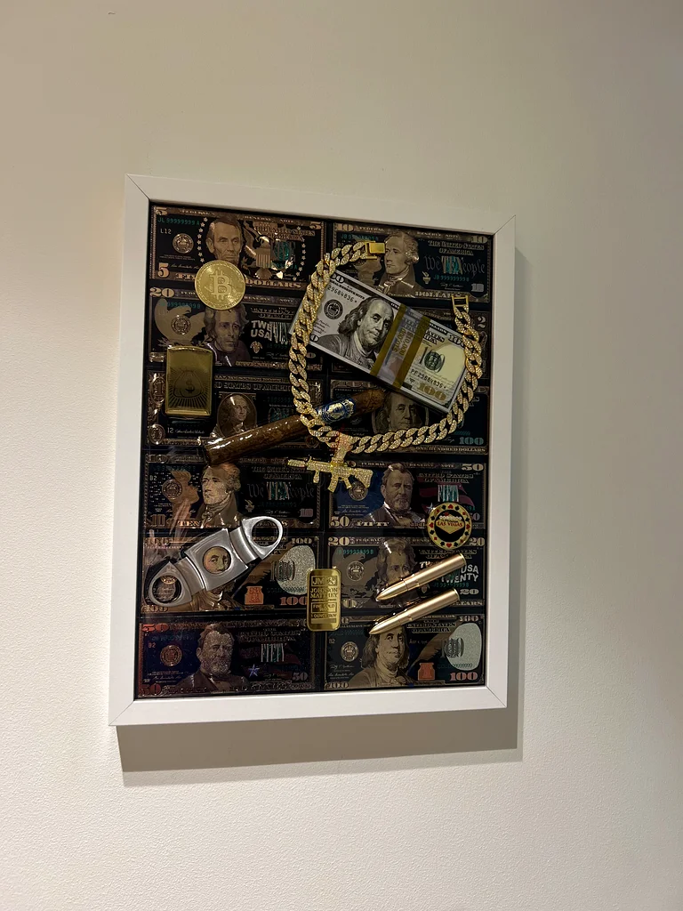 Black Dollar white Frame art62930641674243113