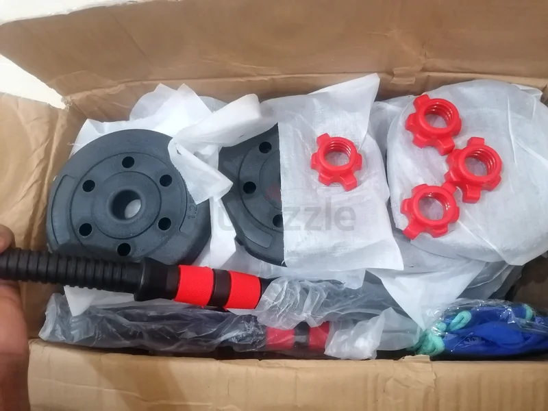 2in 1 djustable plastic Dumbbell Set 25kg  Connecting Bar  dumbells63265598887299114