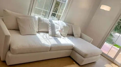Crate and barrel Lounge deep L shape sofa