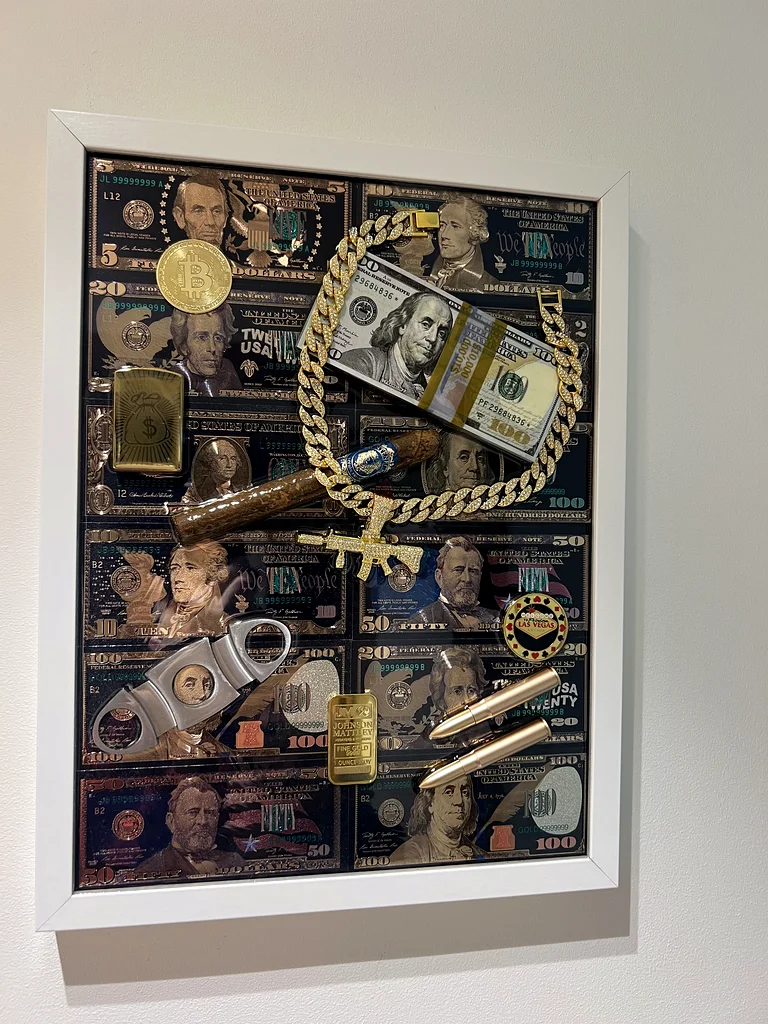 Black Dollar white Frame art62930641674243111