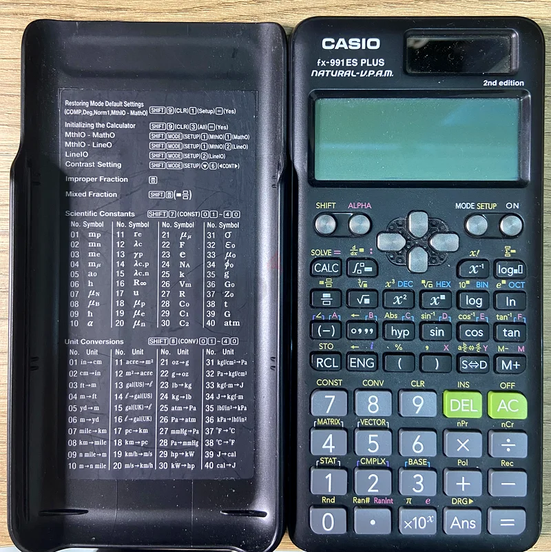 آلة حاسبة كاسيو fx-991 ES PLUS، الإصدار الثاني63261818809731113