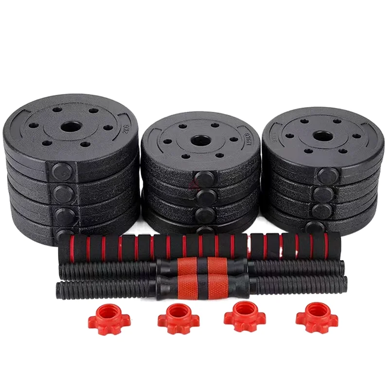 2in 1 djustable plastic Dumbbell Set 25kg  Connecting Bar  dumbells63265598887299113