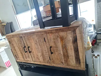 Solid wood side board