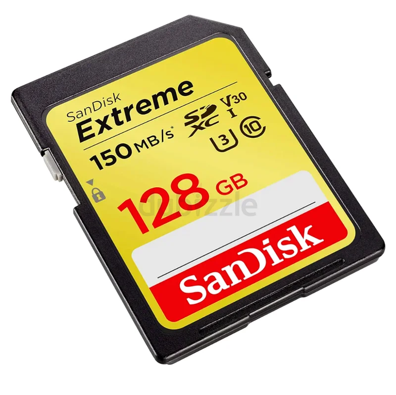 بطاقة سانديسك إكستريم SDXC سعة 128 جيجابايت بسرعة 150 ميجابايت (مثالية للكاميرا)/S V30 UHS-I U3 - SDSDXV5-128G-GNcin63235599999363111