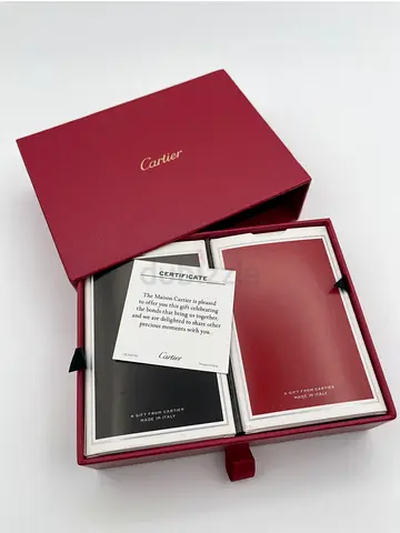 Cartier Playing Cards Set - Red  Black Card Decks in Box AD VIP Gift