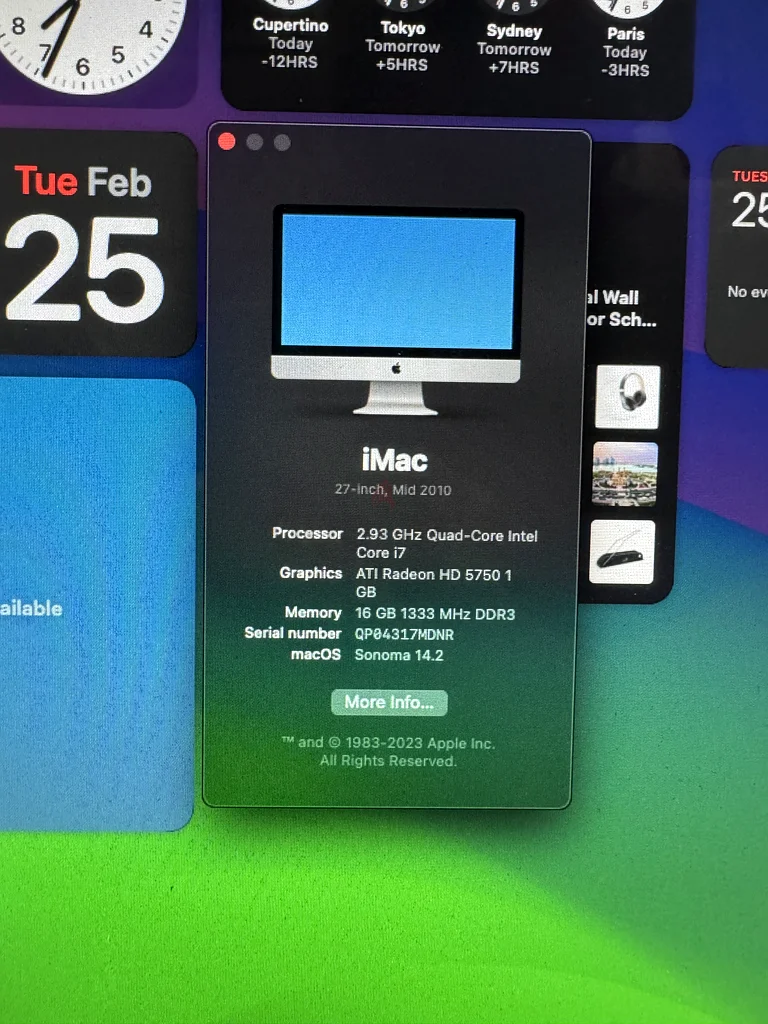 آبل ماك 27 بوصة منتصف 2010 بسعة 1 تيرابايت63257122230146111