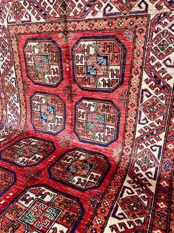 120 x 180 cm | new Handknotted Turkmen Ersari Carpet Fine Quality