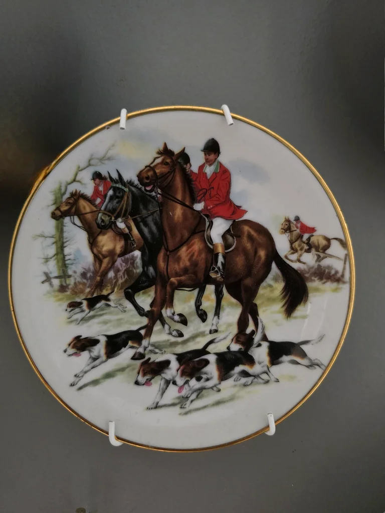 Germany Decoration 3 Mini Wall Hanging Plates Horse Race63208385845378112