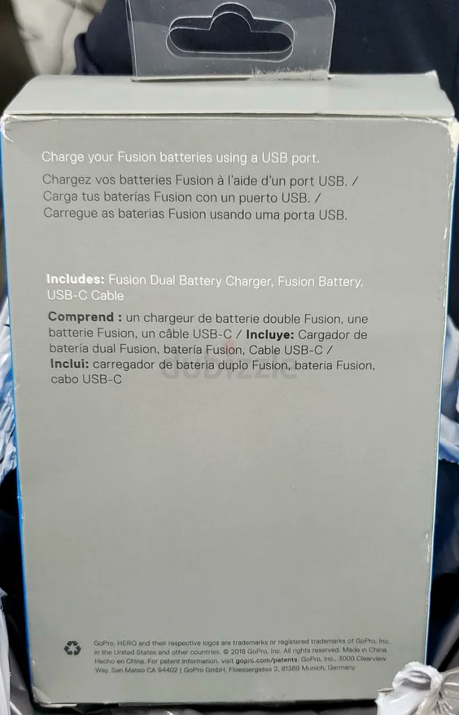 GOPRO FUSION DUAL BATTERY CHARGER + BATTERY (ASDBC-001) - Black63238594338435114