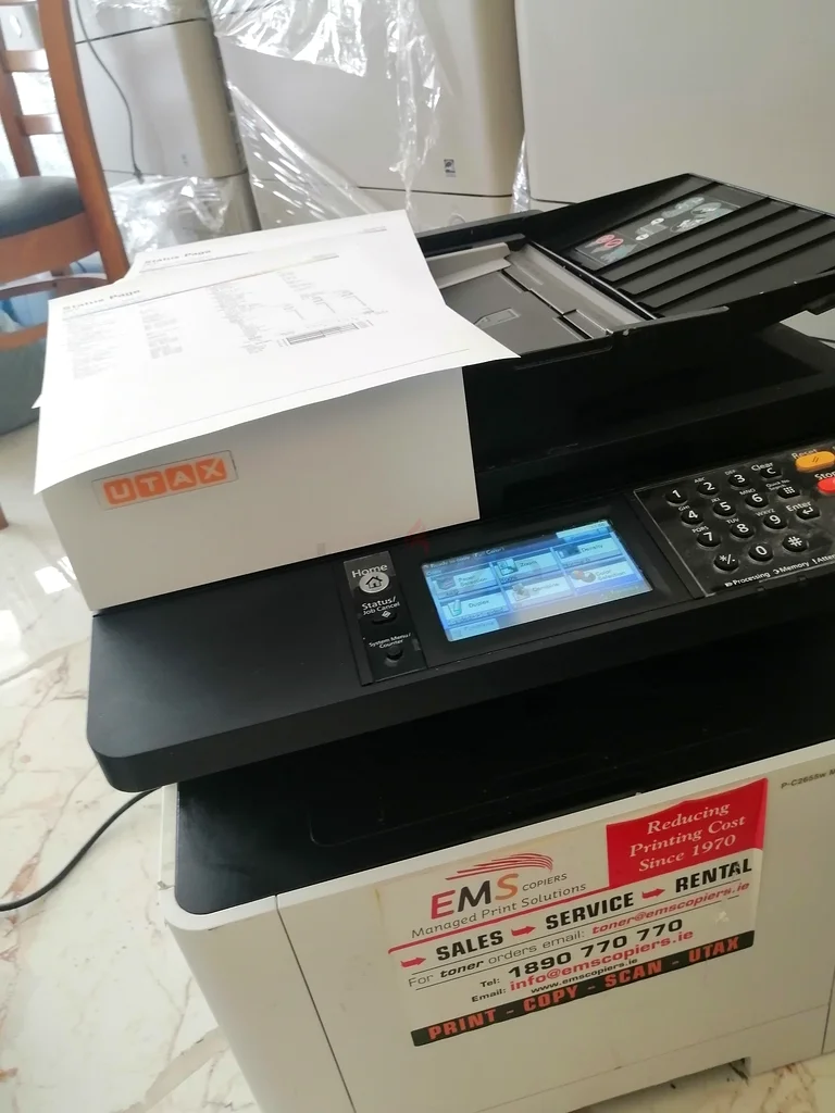 طابعة ليزرية كيوسيرا يوتاكس ملونة بحجم A4 بخرطوشة حبر كاملة632591892261151114