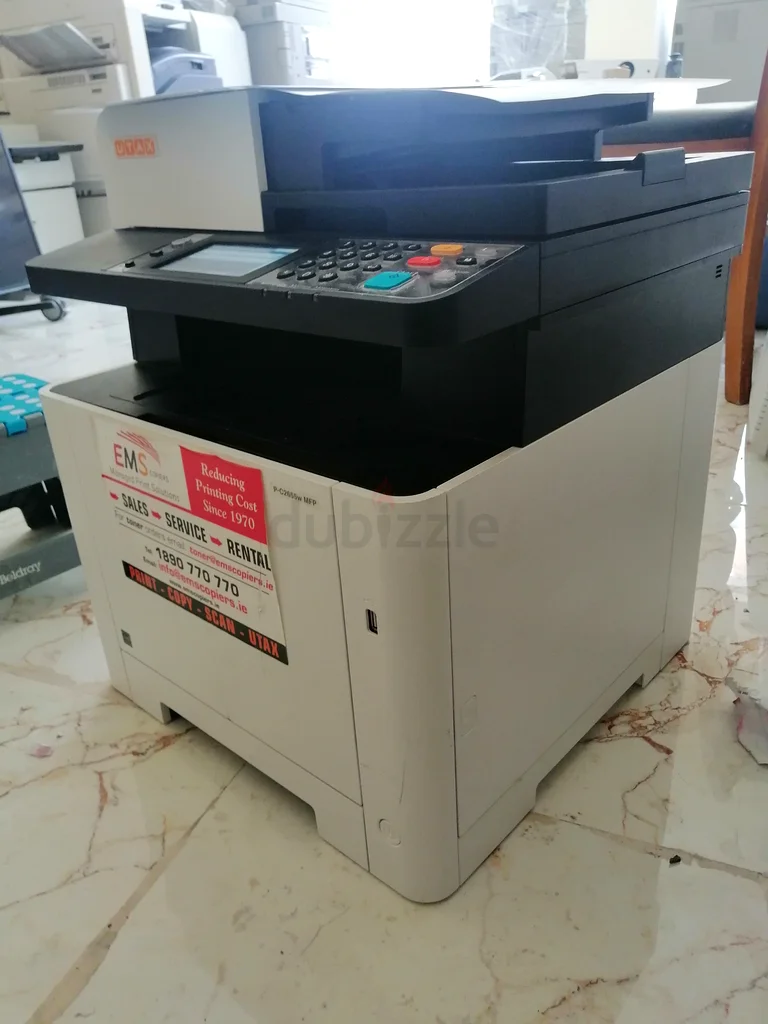طابعة ليزرية كيوسيرا يوتاكس ملونة بحجم A4 بخرطوشة حبر كاملة63259189226115114