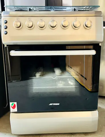 Brand New Aftron 60x60 Gas Cooking Range | 4 Burners | Spacious Oven | 1-Year Warranty