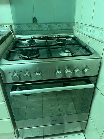 Ariston 4 Burner Gas Cooker Electric Oven 2 IN 1 60 x 60 cm FREE DELIVERY +WARRANTY