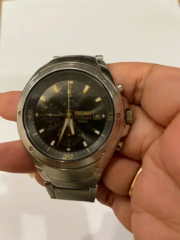 SEIKO Men Chronograph Stainless Steel Watch QUICK SALE