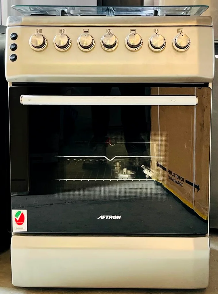 Brand New Aftron Gas Cooker | 60*60 4 Burners | Spacious Oven | 1-Year Warranty63264582870019110