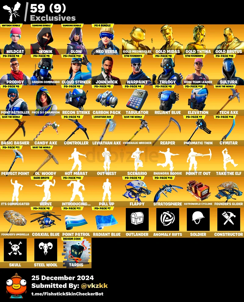 Fortnite Account 330 Skins Wildcat and Ikonik63200650889219113