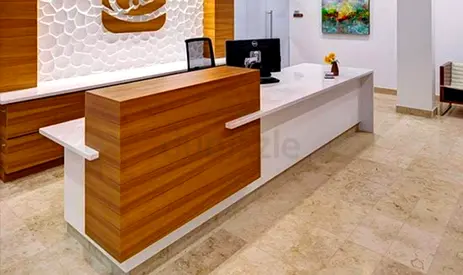 Modern Reception Desk Counter Customized
