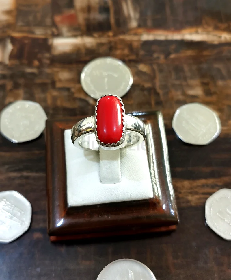 A ring with a Tunisian coral stone63173862785155113
