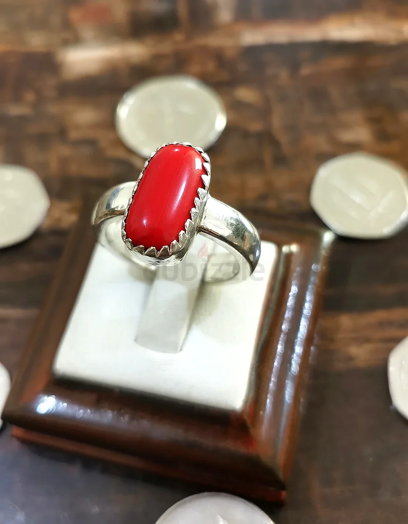 A ring with a Tunisian coral stone63173862785155114