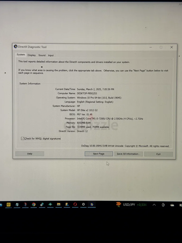 HP Elite X2 1012 G263167581035906114
