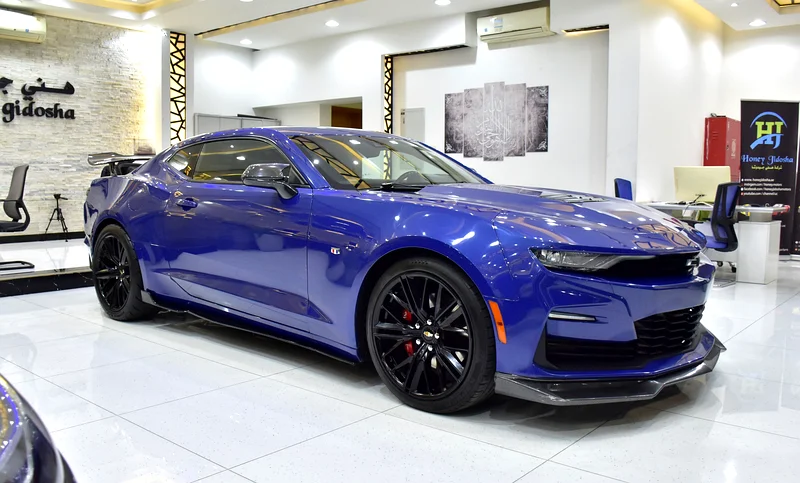 AED 1,551 EMi for 5Yrs | Chevrolet Camaro SS ( 2021 Model ) in Blue Color American Specs63153227398018112